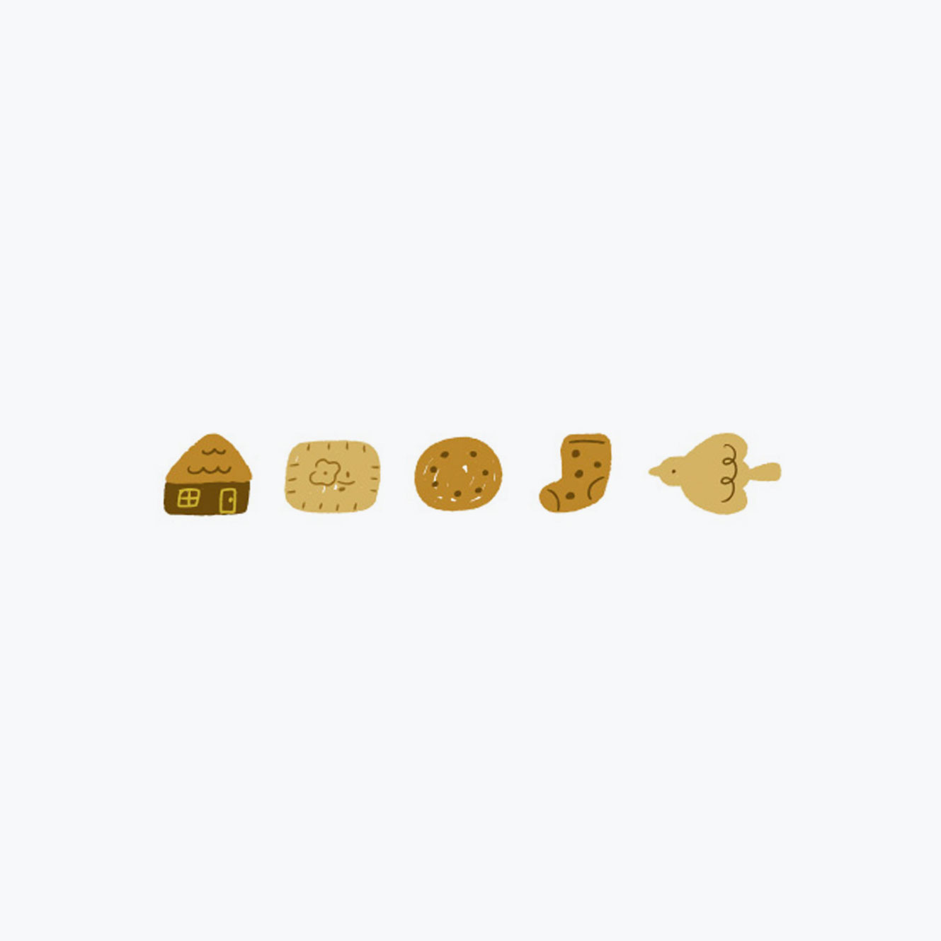 Plus - Washi Tape - Deco Rush x mizutama - 6mm - Cookies <Outgoing>