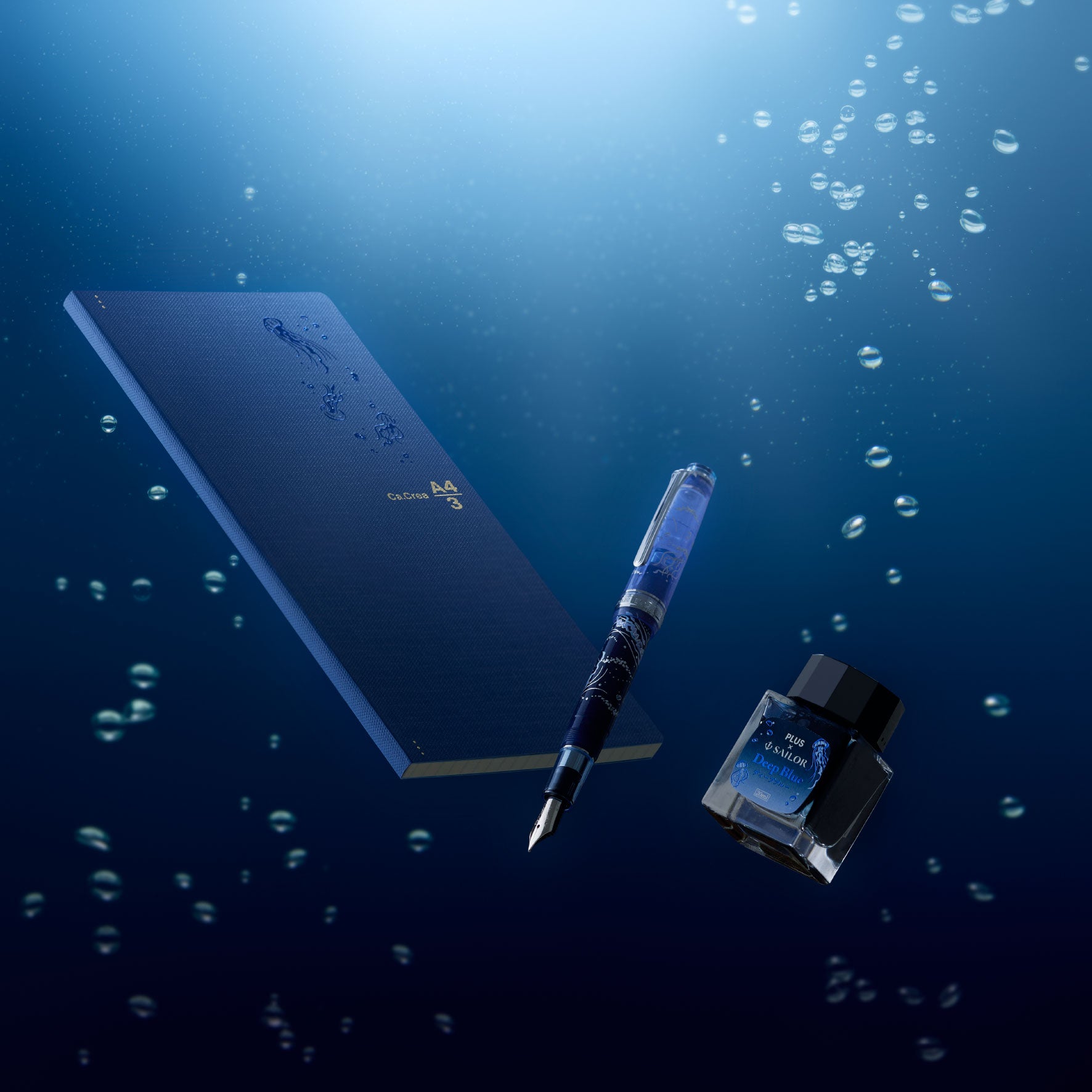 Plus x Sailor - Fountain Pen Set - ProGear Slim - Jellyfish
