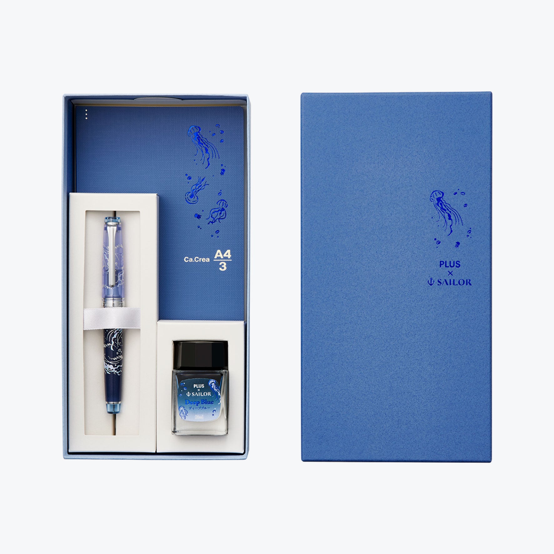 Plus x Sailor - Fountain Pen Set - ProGear Slim - Jellyfish