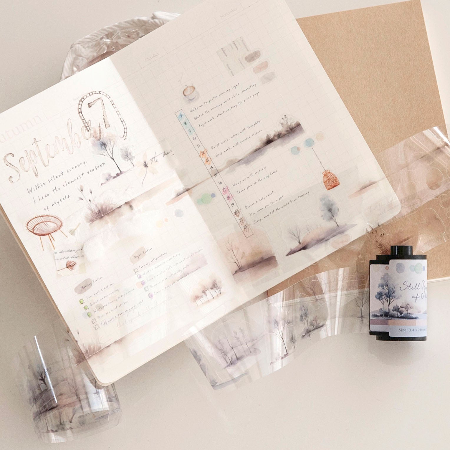 MU Lifestyle - Planner Sticker - Film Kiss Cut Roll (PET) - #07