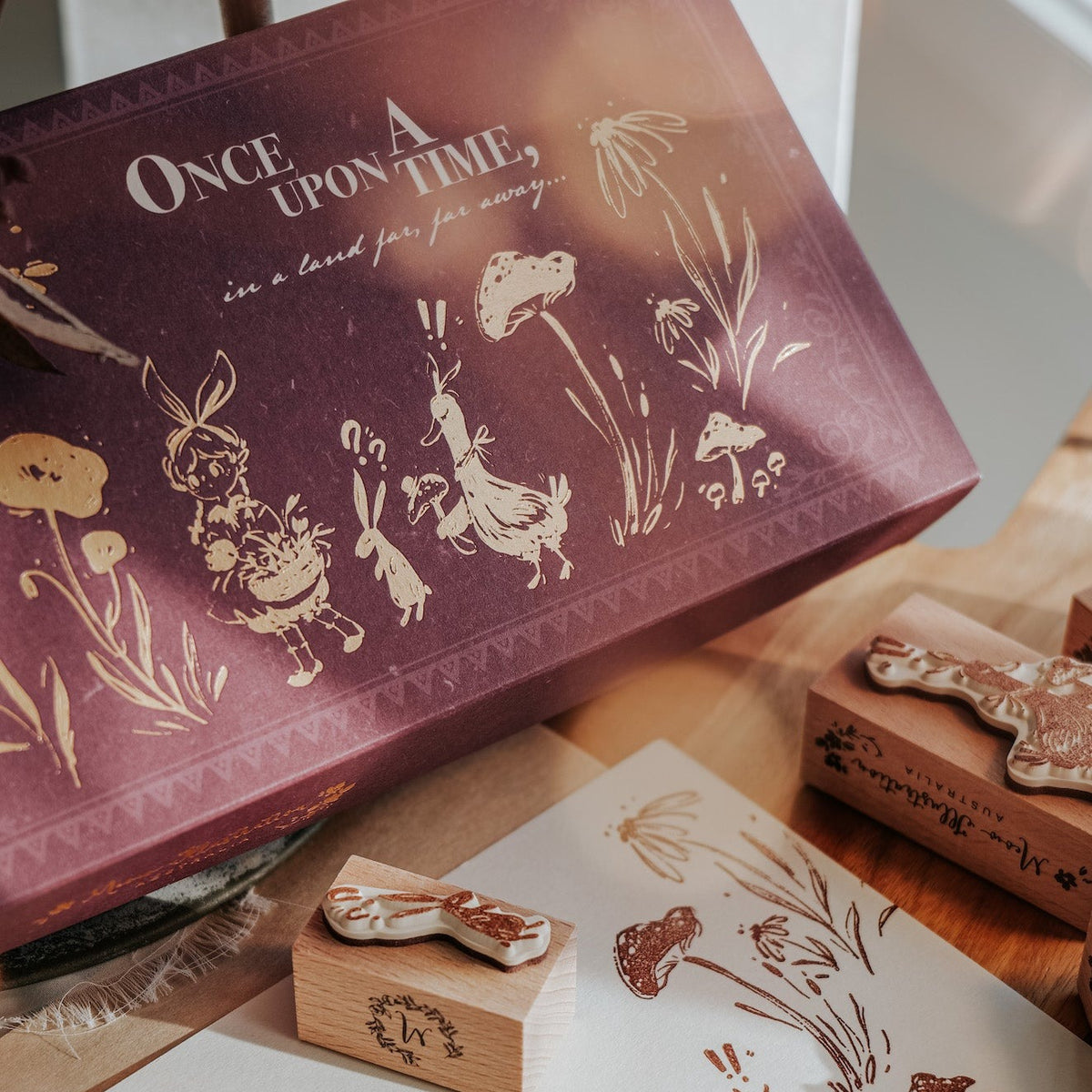 Meow Illustration - Stamp - Once Upon A Time