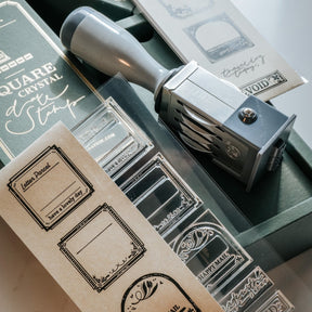 Meow Illustration - Crystal Date Stamp Set - Little Mailbox