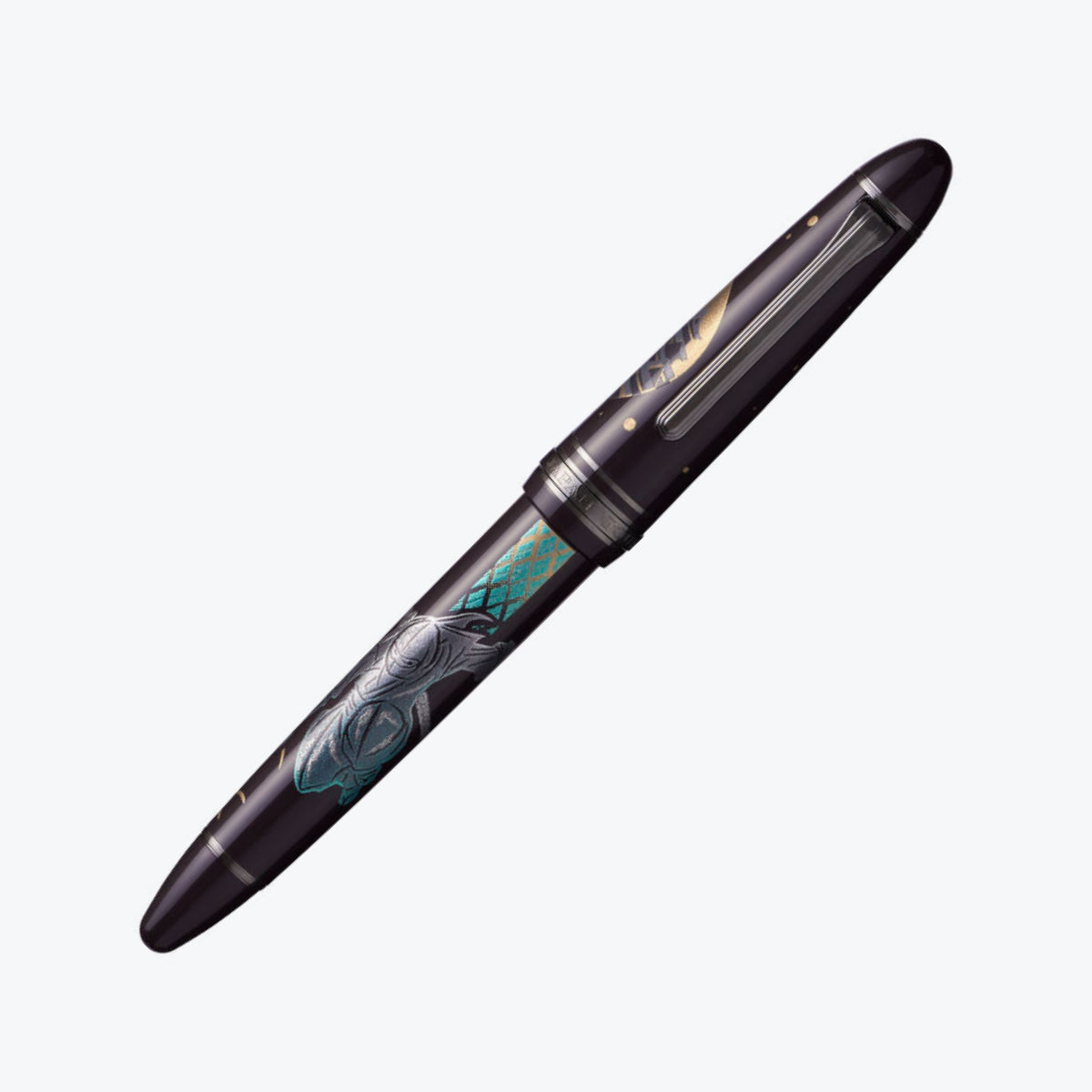 Sailor 1911 Large fountain pen in Oshiro design from the Ninja series, rooftop castle design