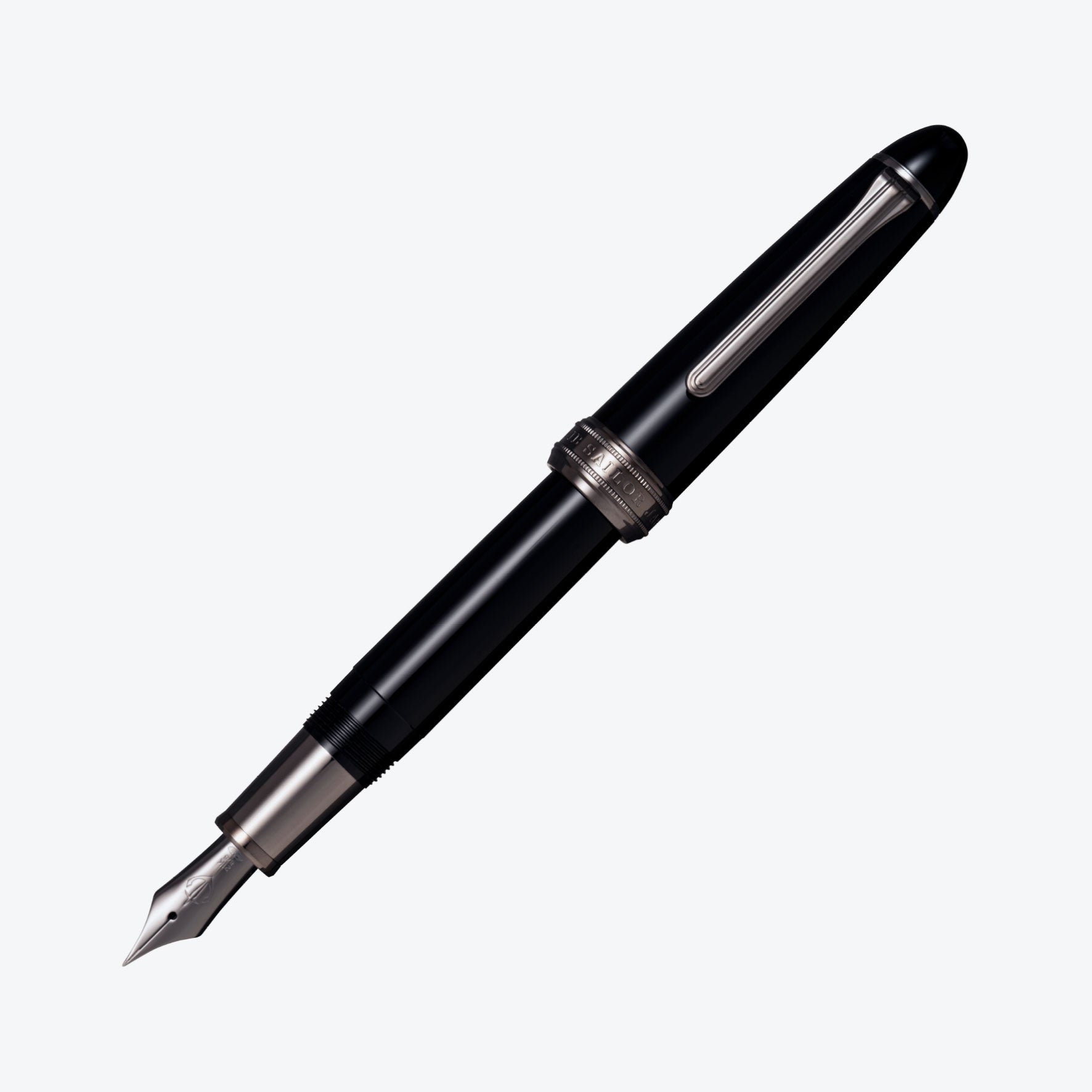 Sailor - Fountain Pen - 1911 Large - Special Nib - Naginata Togi - Black (Black Trim)