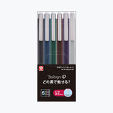 Sakura - Ballpoint Pen - Ballsign iD Tactile - Pack of 6 - 0.5mm