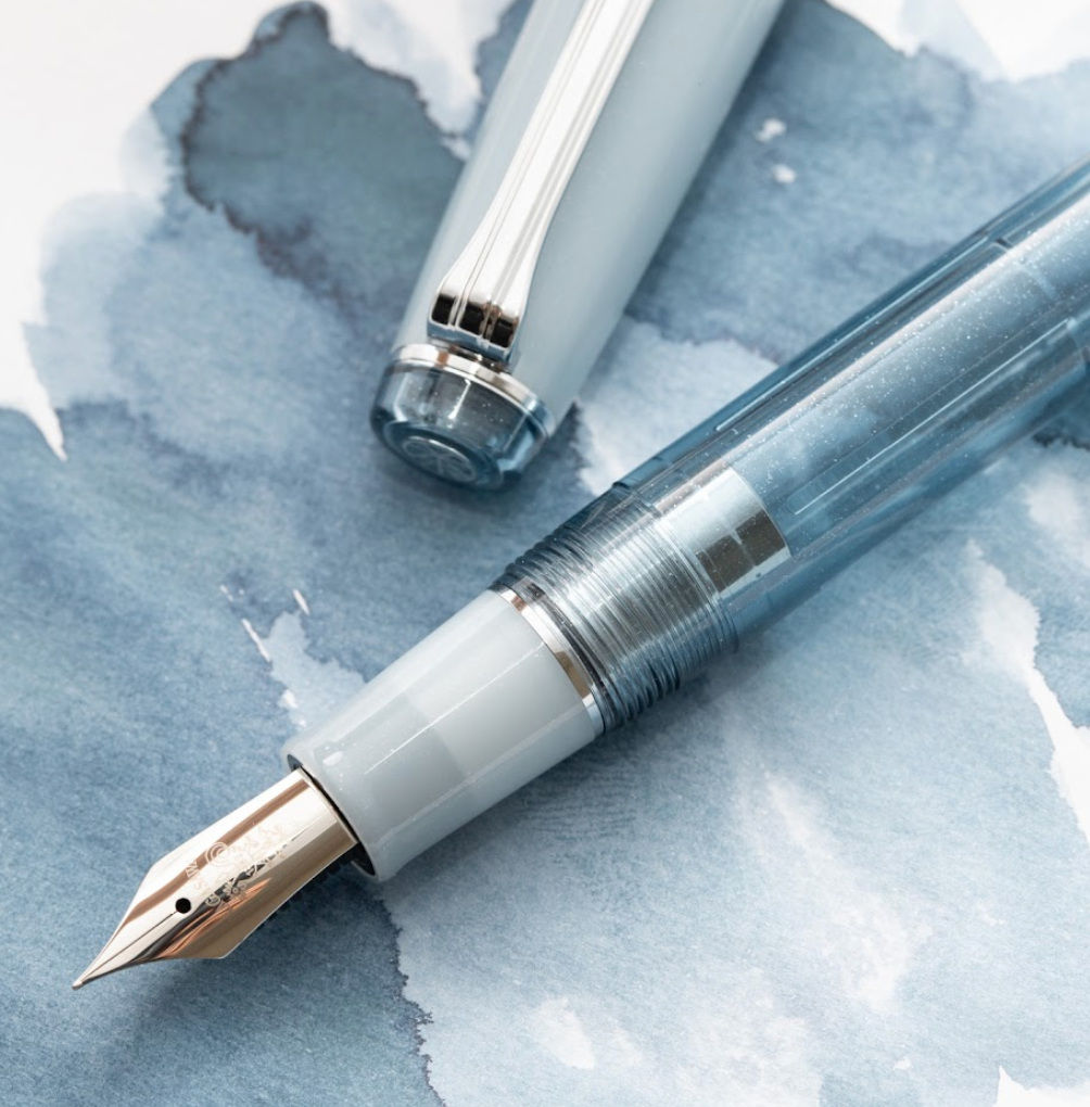 Nagasawa - Fountain Pen - Chaska - Blue Silver (Limited Edition) <Outgoing>