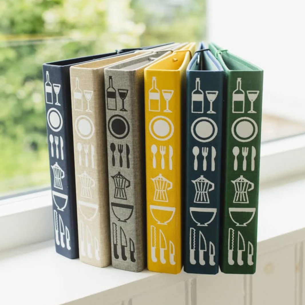 Bookbinders Design - Ringbinder - Regular - Recipe - Light Grey