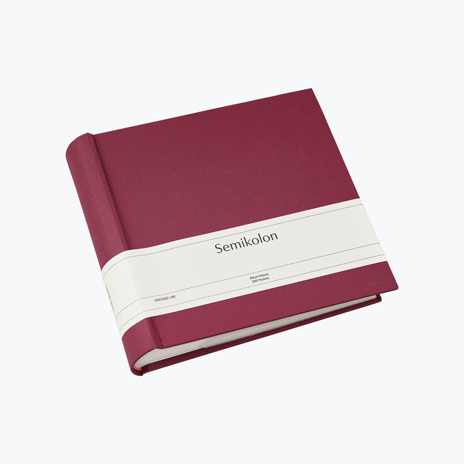 Semikolon - Photo Album - 200 Pockets - Heritage - Burgundy