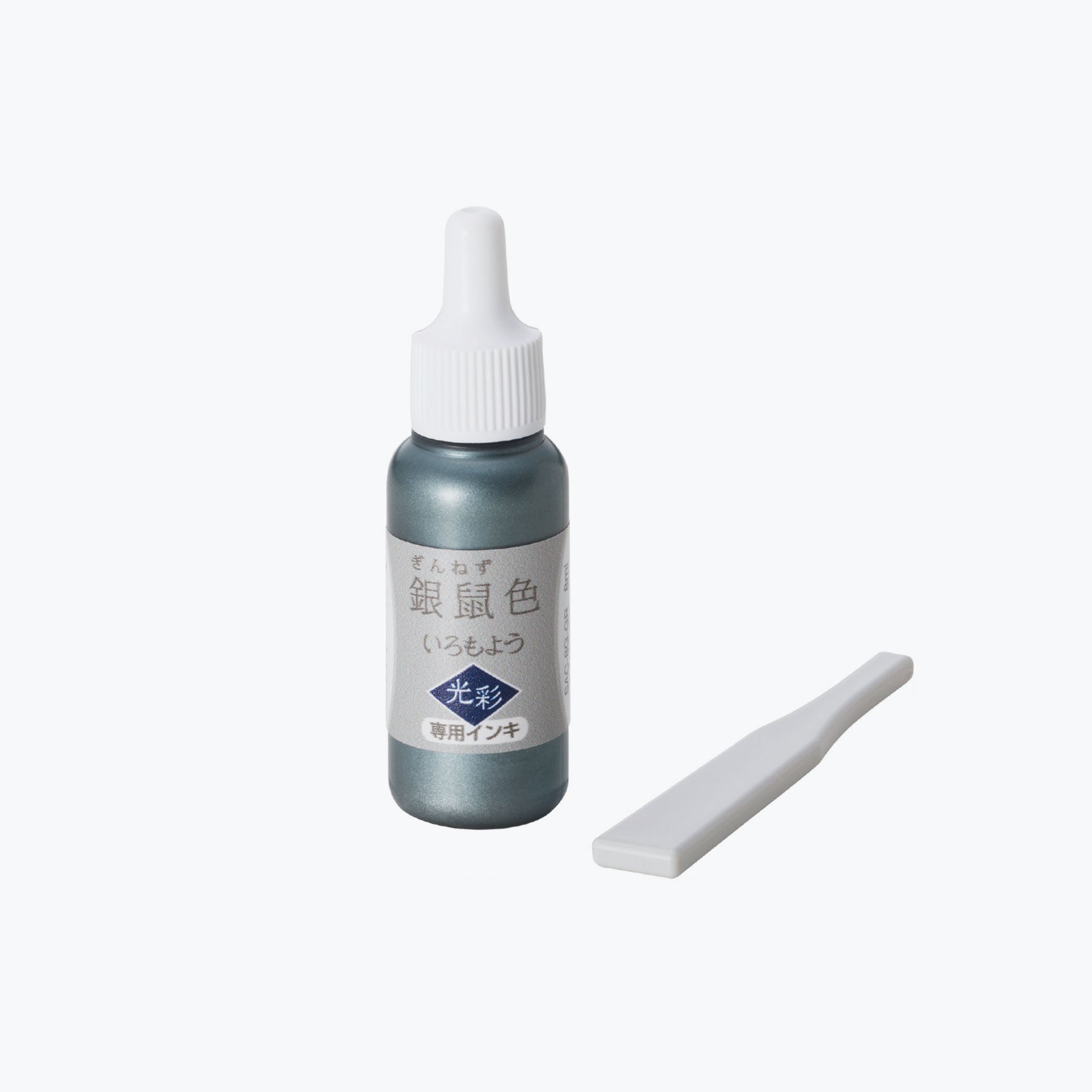 Shachihata - Stamp Ink Refill - Iromoyo Kosai - Silver