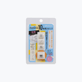 Shachihata - Stamp - Nototo 10 Exclusive - Daybook