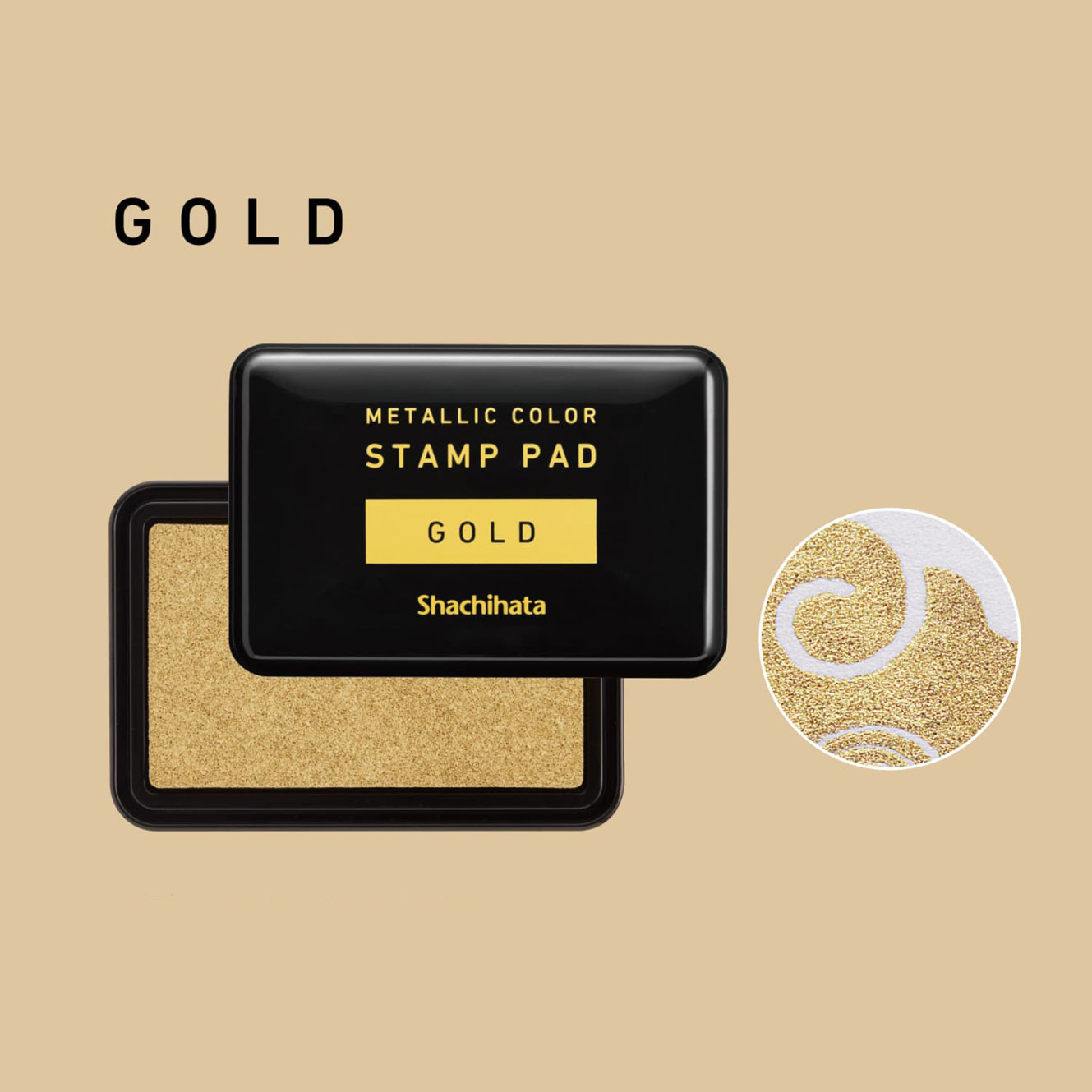 Shachihata - Stamp Pad - Metallic - Gold
