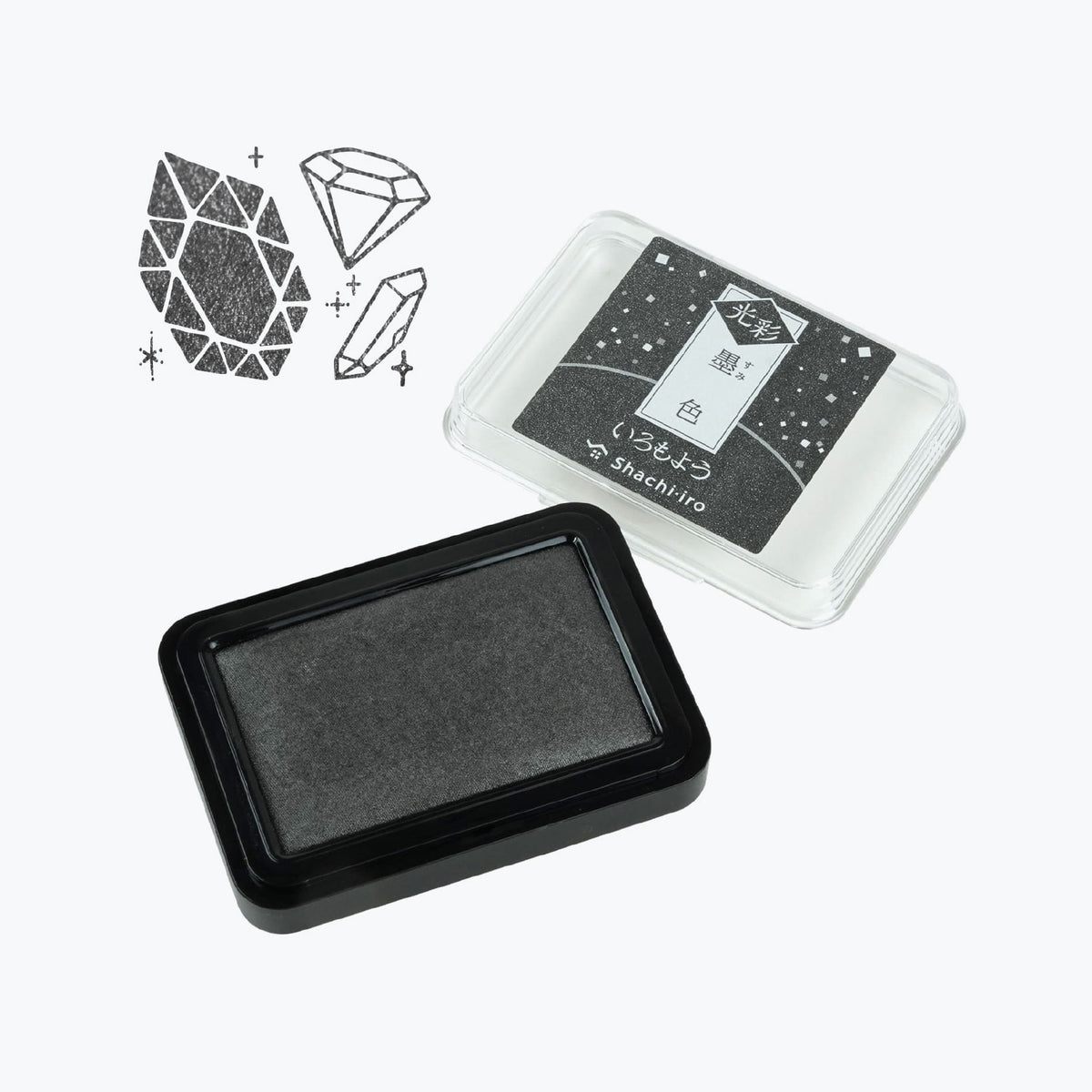 Shachihata - Stamp Pad - Oil-Based Ink - Iromoyo Kosai - Black