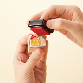 Shachihata - Stamp Pad - Oil-Based Ink - Iromoyo - Mini - HAC-S1-LBR