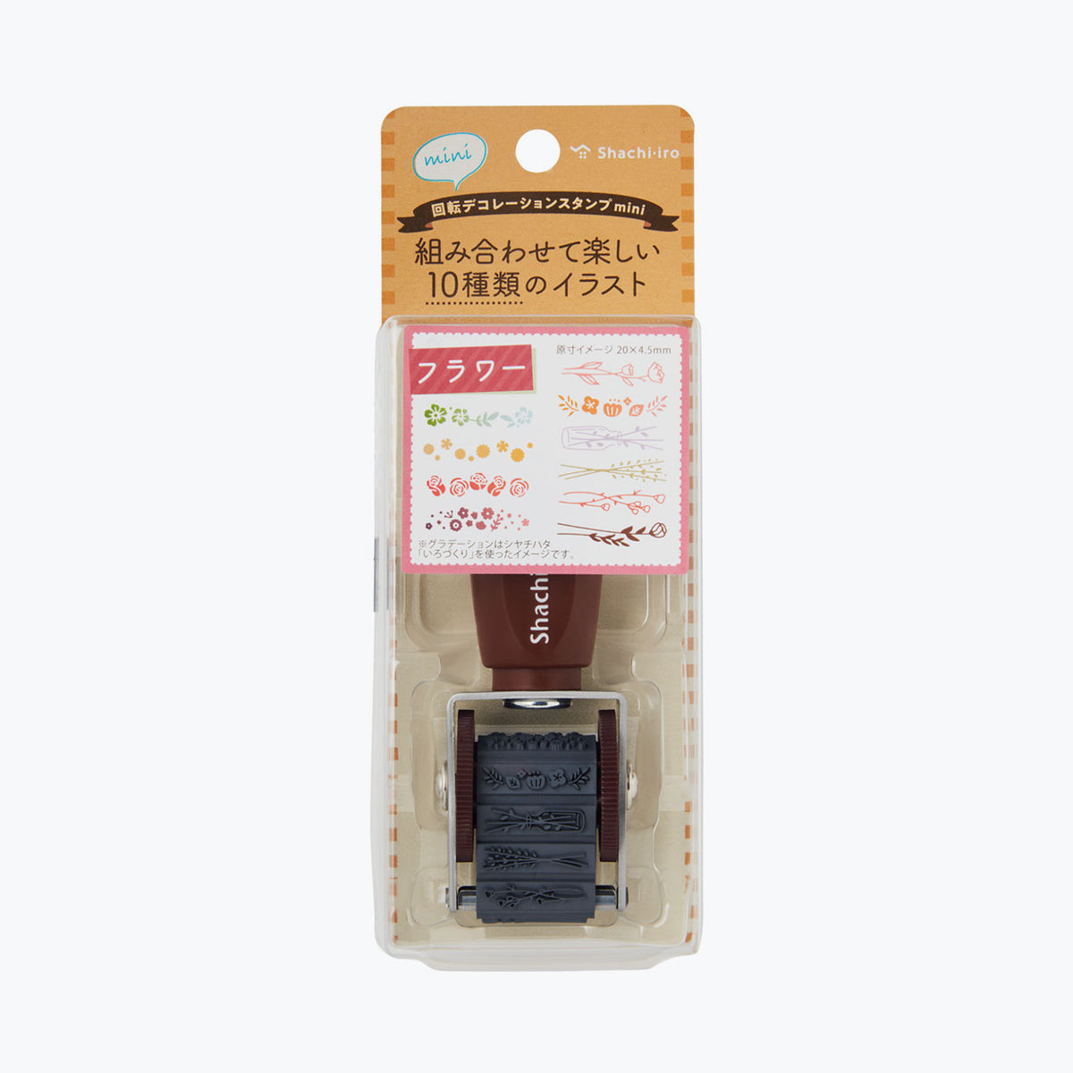 Shachihata - Stamp - Rotating - Mini - Flowers