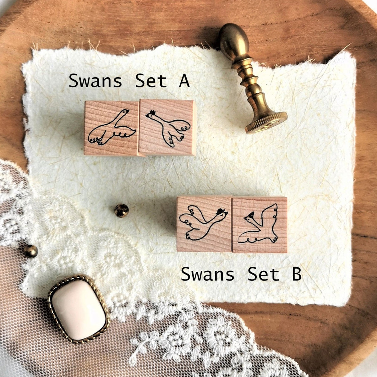 Eileen Tai - Stamp - Swans Set B <Outgoing>