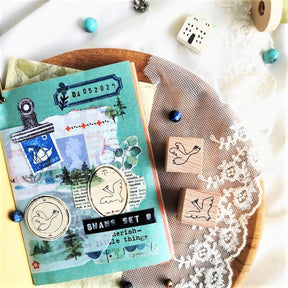 Eileen Tai - Stamp - Swans Set B