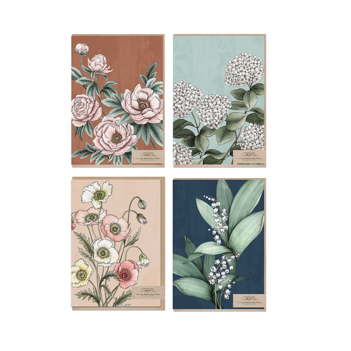 Typoflora - Card Set - Spring Flora