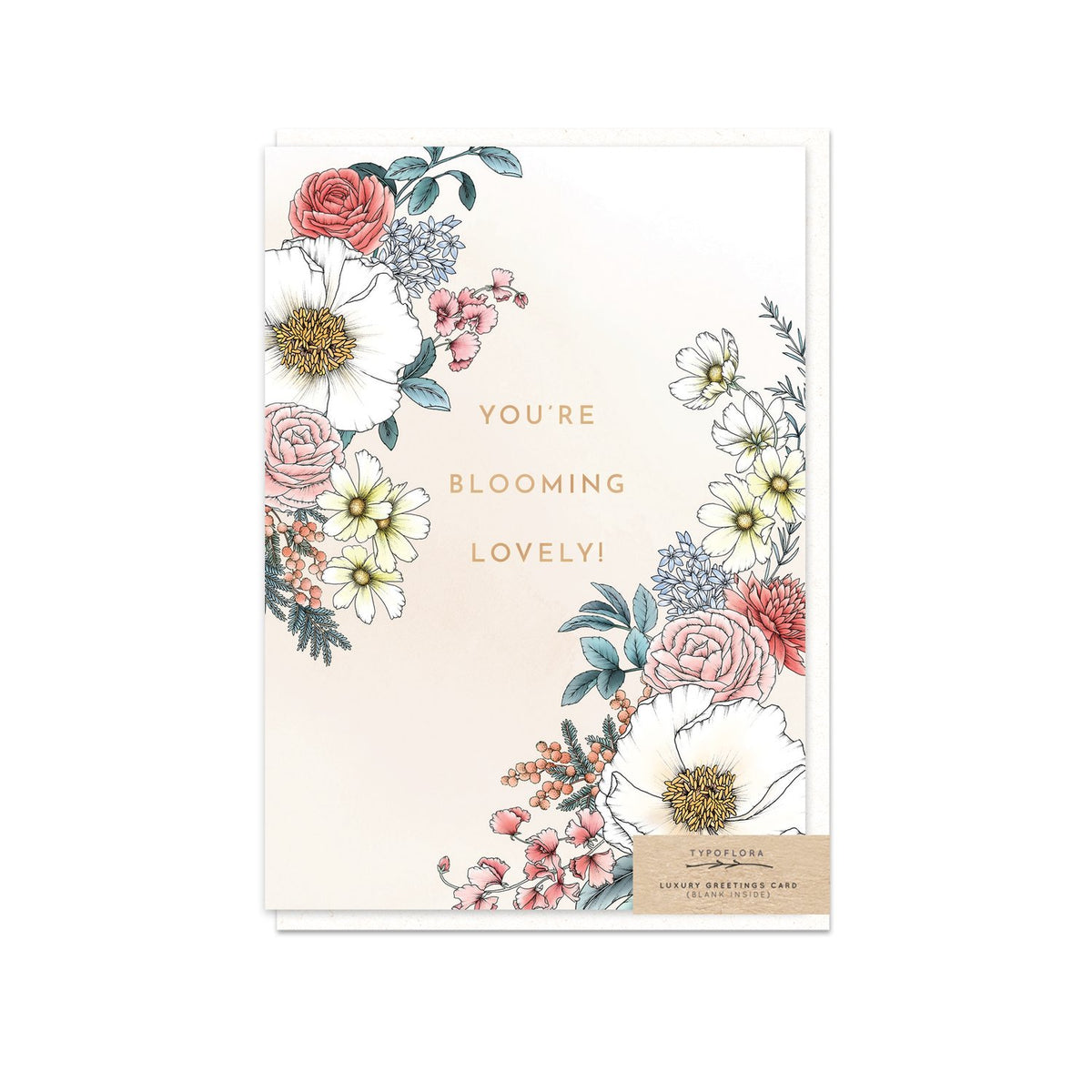 Typoflora - Card - Blooming Lovely