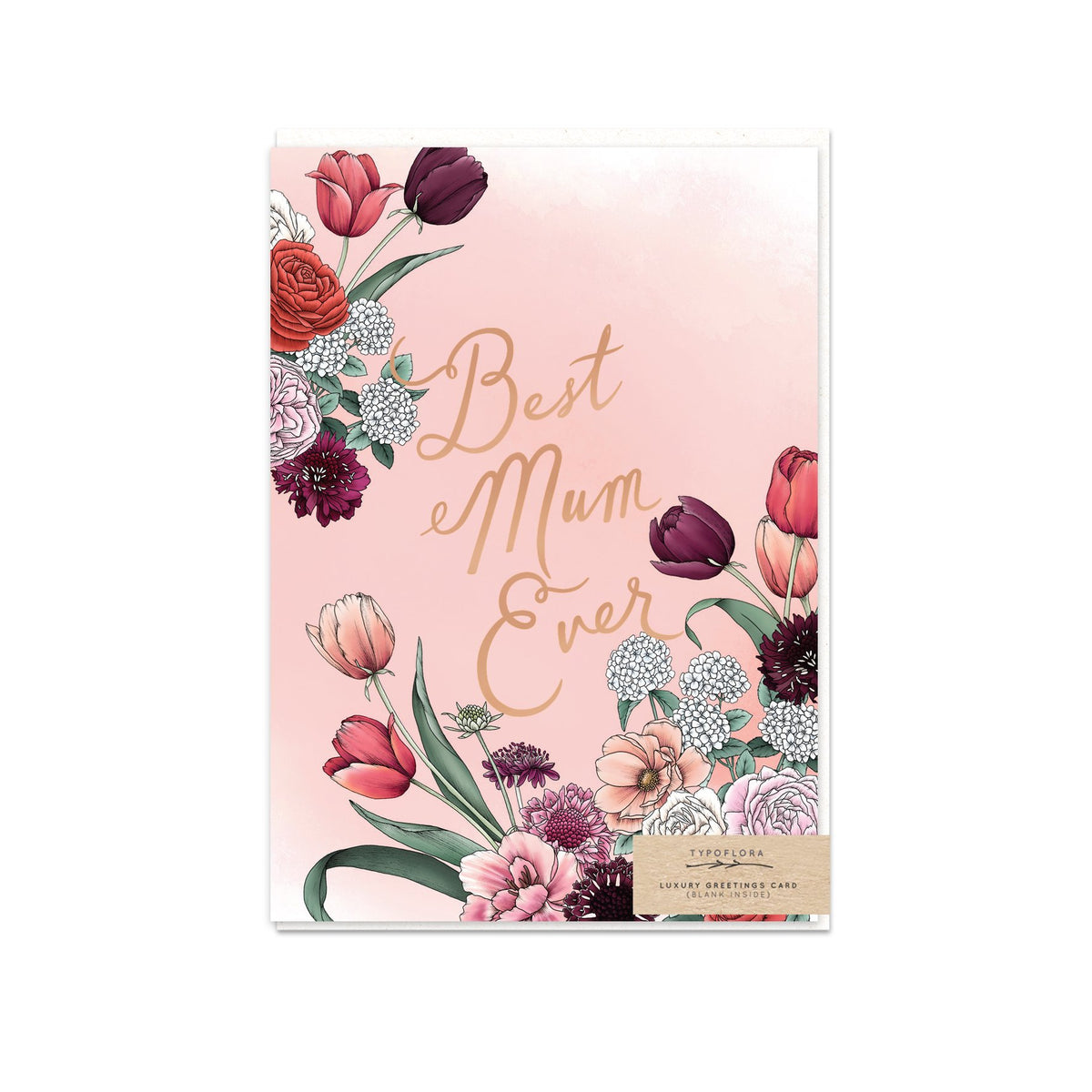 Typoflora - Card - Tulips Best Mum Ever