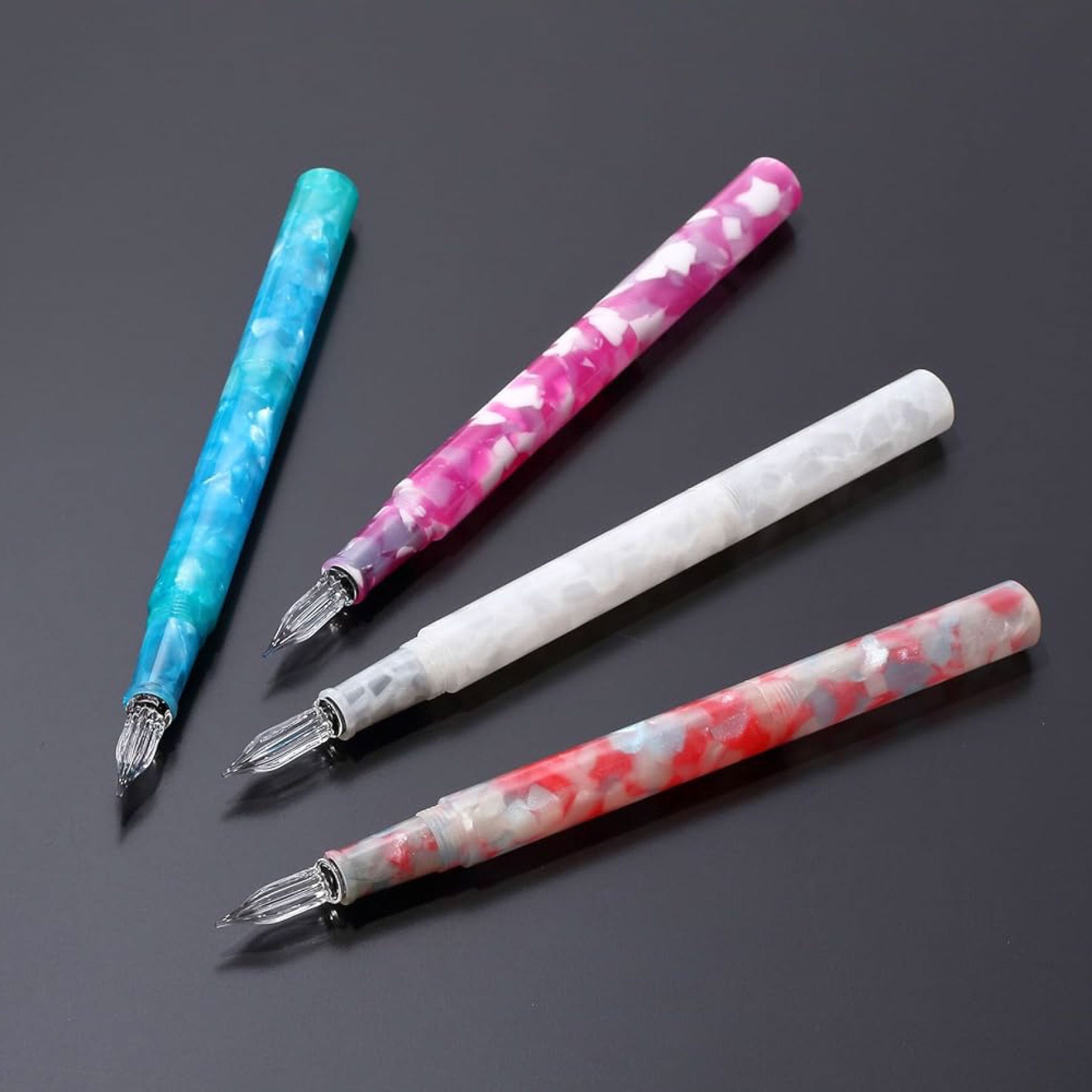 Teranishi - Calligraphy Pen - Glass Nib - Jelly - Pink