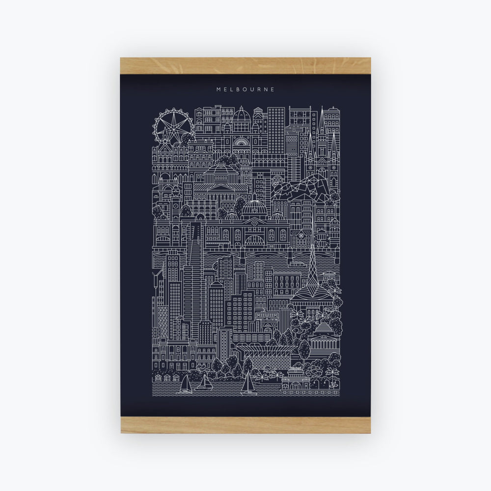 City Works Poster Melbourne A3 Bookbinders Design