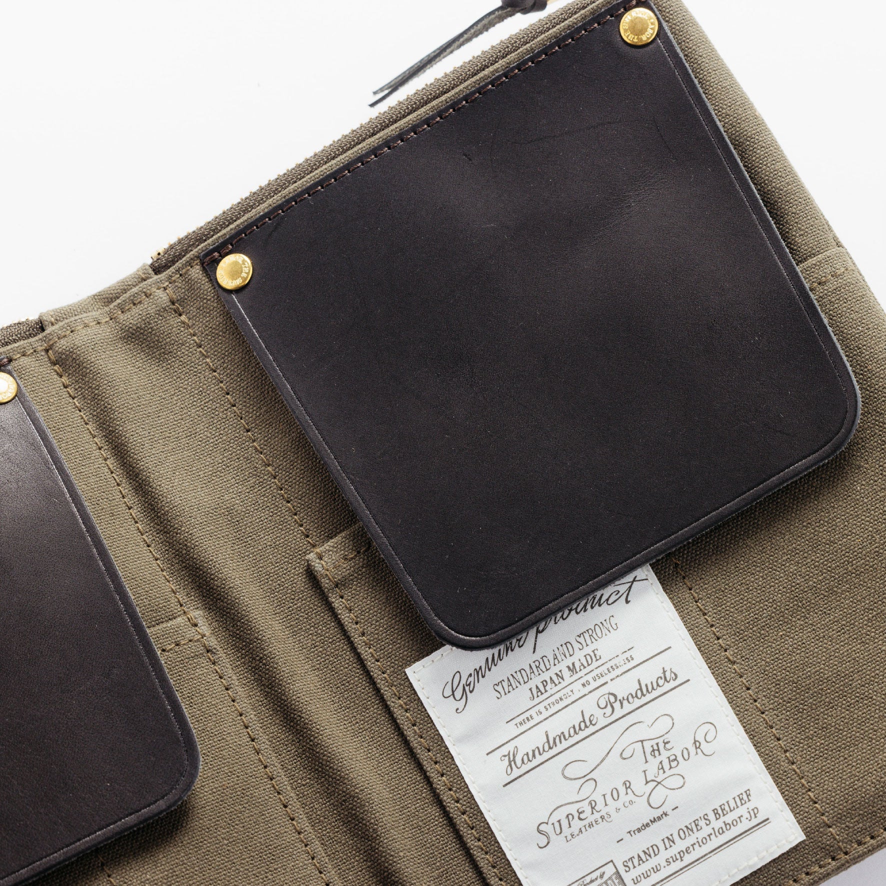 The Superior Labor - Pen Case - Paraffin Canvas - Khaki
