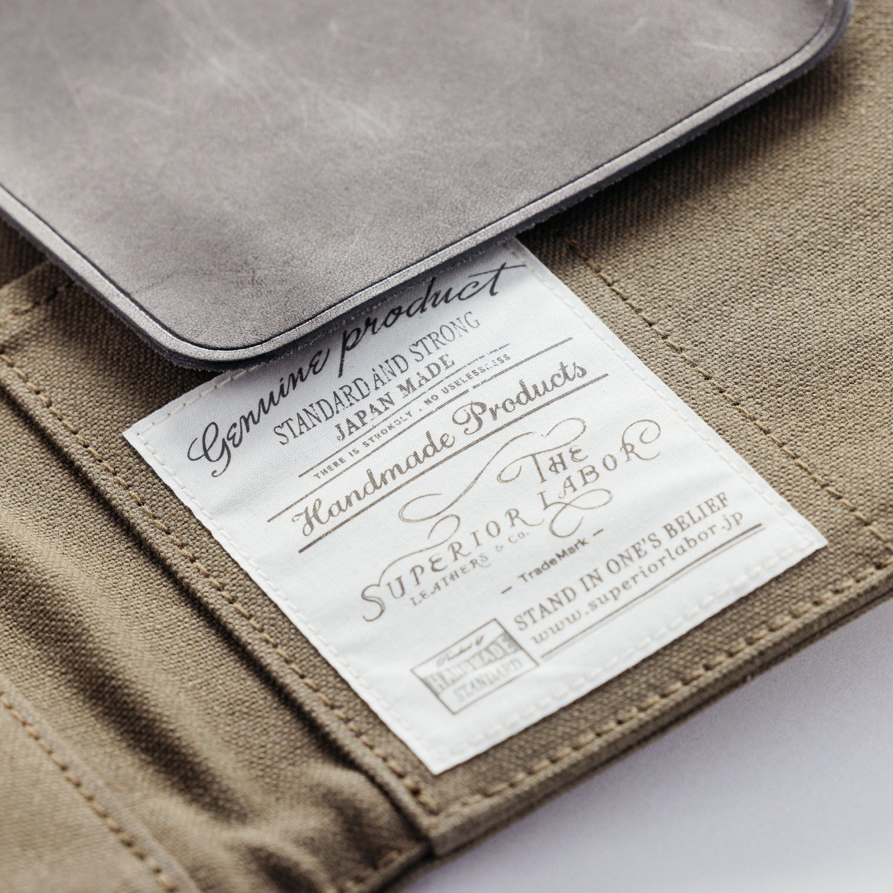 The Superior Labor - Pen Case - Paraffin Canvas - Khaki