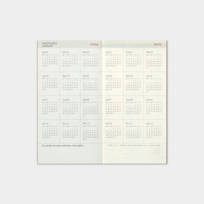 Traveler's Company - 2024 Diary - Insert - Regular - Weekly Vertical