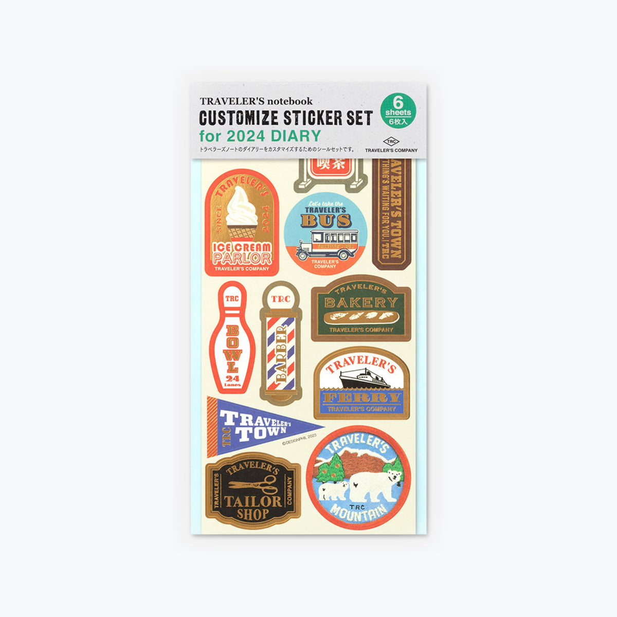 Traveler's Company - 2024 Diary - Insert - Sticker Set