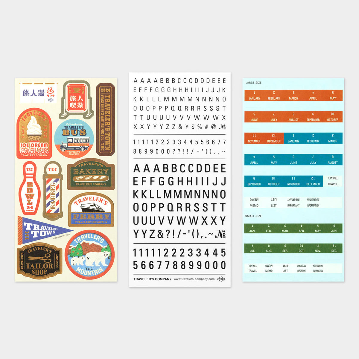 Traveler's Company - 2024 Diary - Insert - Sticker Set