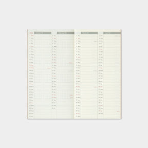 Traveler's Company - 2025 Diary - Insert - Regular - Weekly Vertical