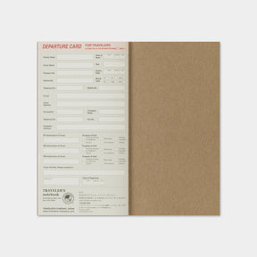 Traveler's Company - 2026 Diary - 6 Month Insert - Regular - Weekly Vertical (Jul - Dec)