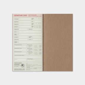 Traveler's Company - 2026 Diary - 6 Month Insert - Regular - Weekly+Memo (Jul - Dec)