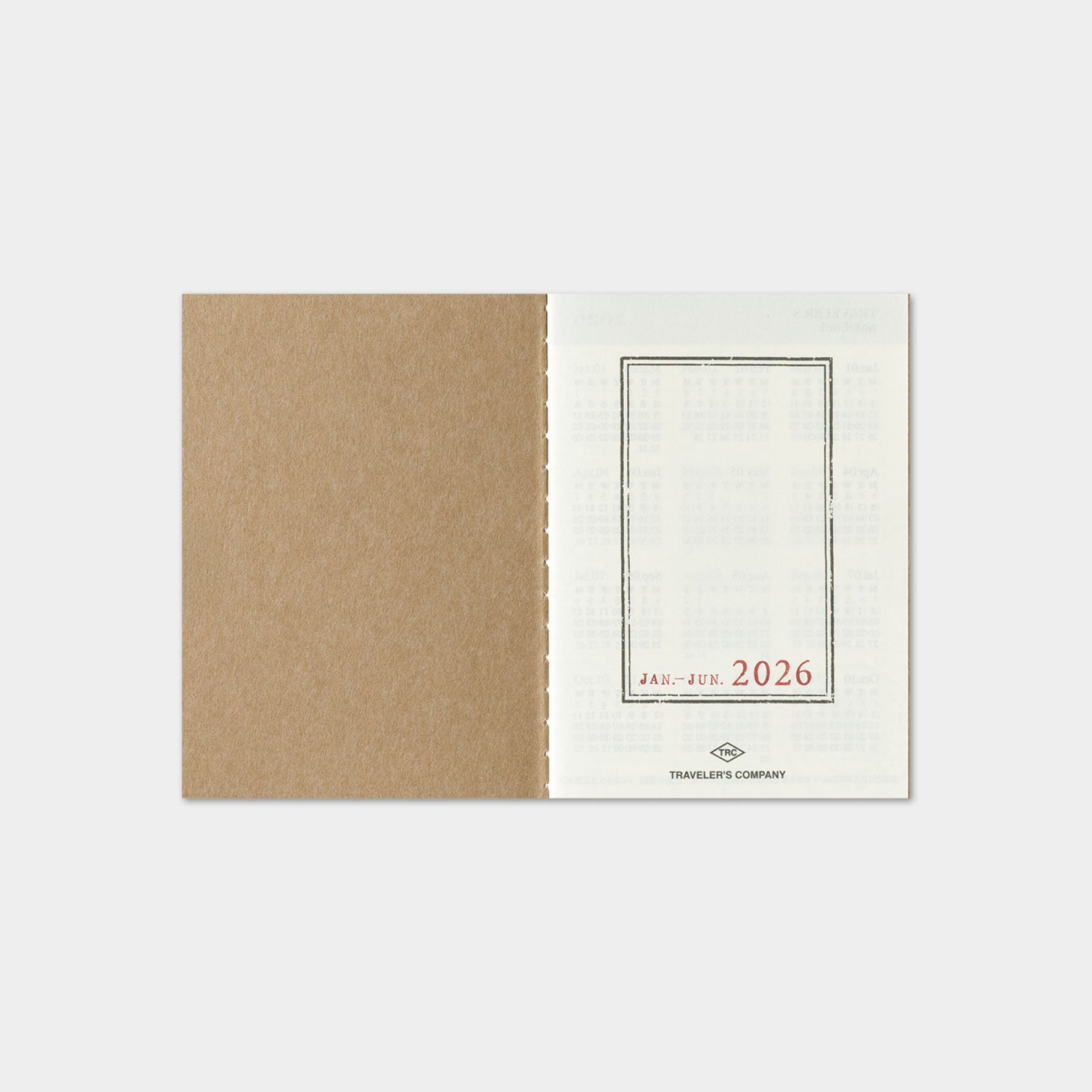 Traveler's Company - 2026 Diary - Insert - Passport - Weekly