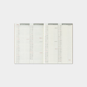 Traveler's Company - 2026 Diary - Insert - Passport - Weekly