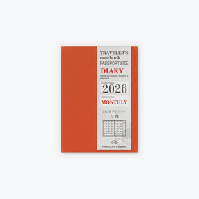 Traveler's Company - 2026 Diary - Insert - Passport - Monthly