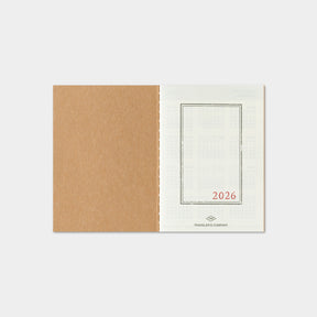 Traveler's Company - 2026 Diary - Insert - Passport - Monthly