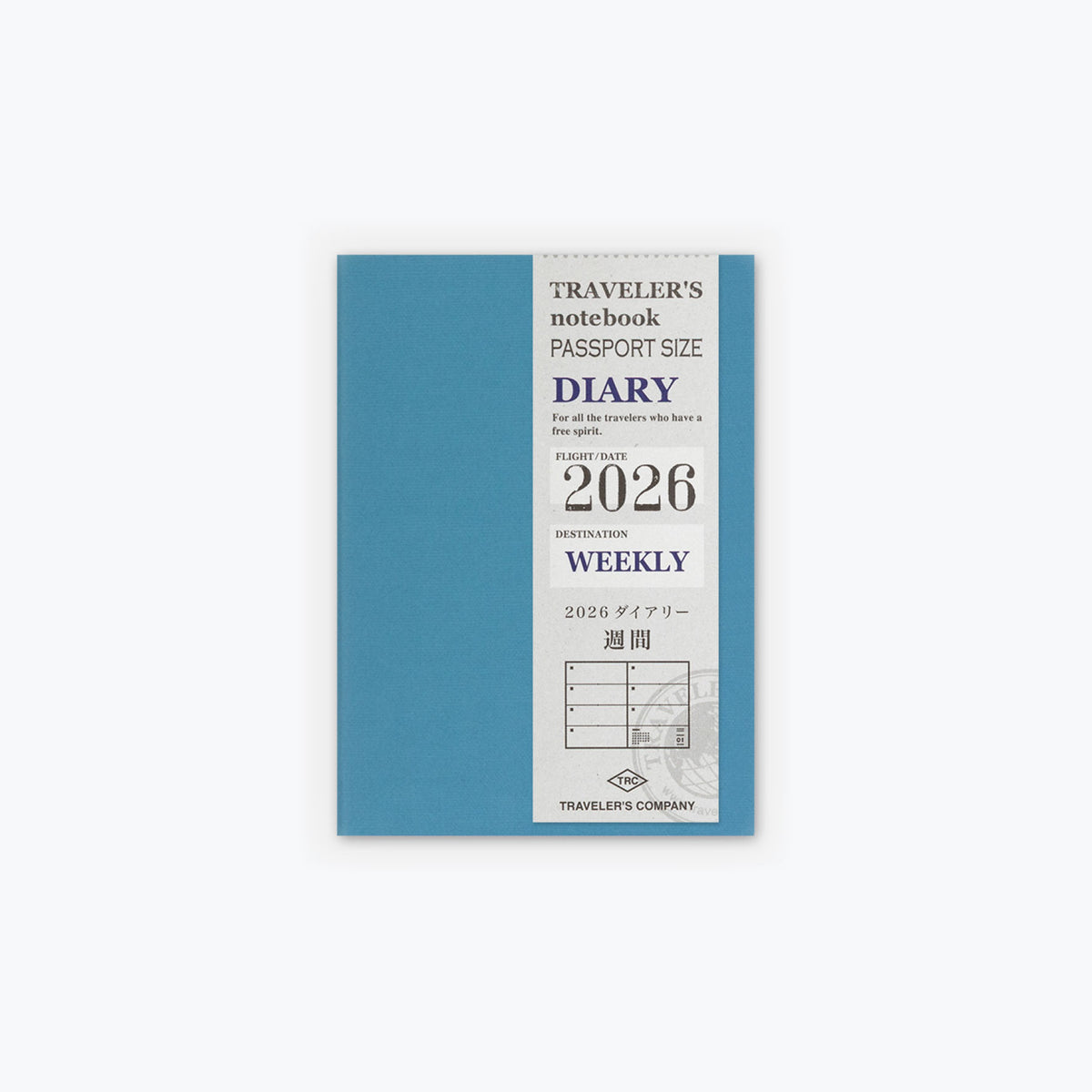 Traveler's Company - 2026 Diary - Insert - Passport - Weekly