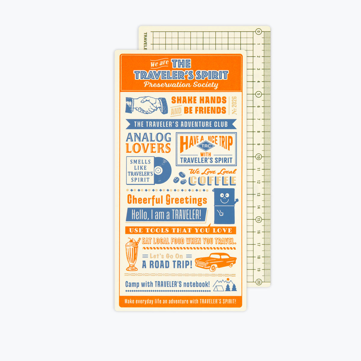 Traveler's Company - 2026 Diary - Insert - Regular - Backing Sheet
