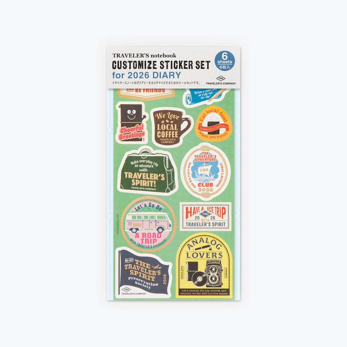 Traveler's Company - 2026 Diary - Insert - Sticker Set