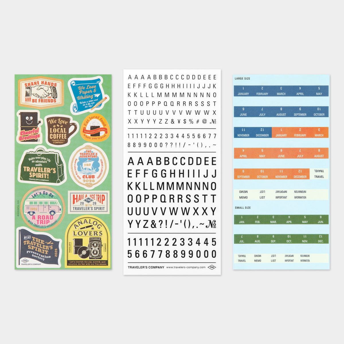 Traveler's Company - 2026 Diary - Insert - Sticker Set