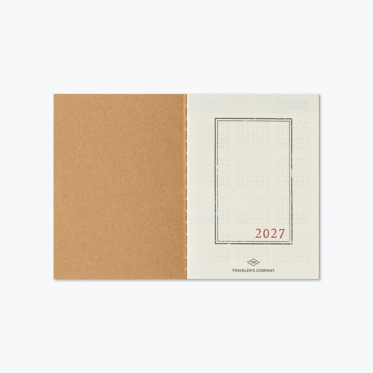 Traveler's Company - 2027 Diary - Insert - Passport - Monthly