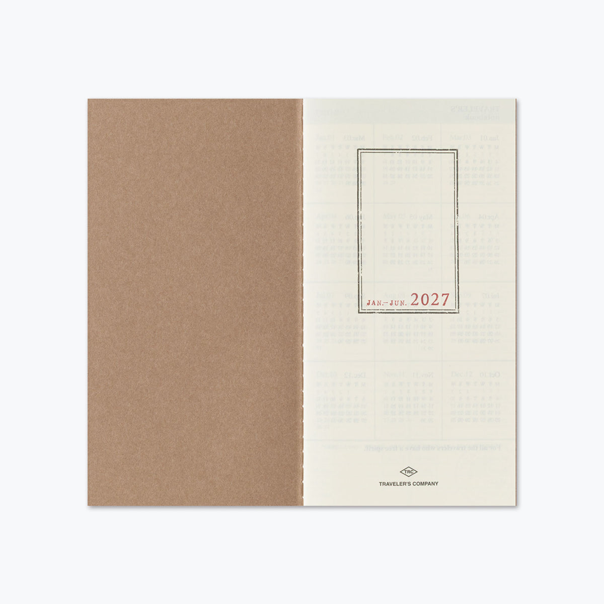 Traveler's Company - 2027 Diary - Insert - Regular - Weekly Vertical