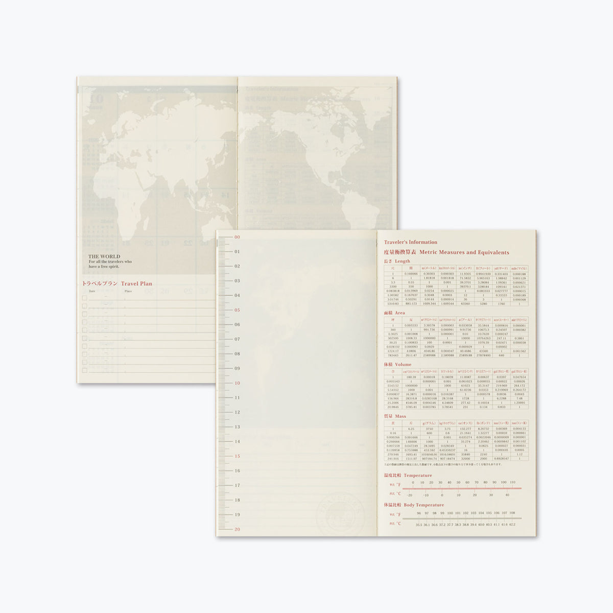 Traveler's Company - 2027 Diary - Insert - Regular - Monthly