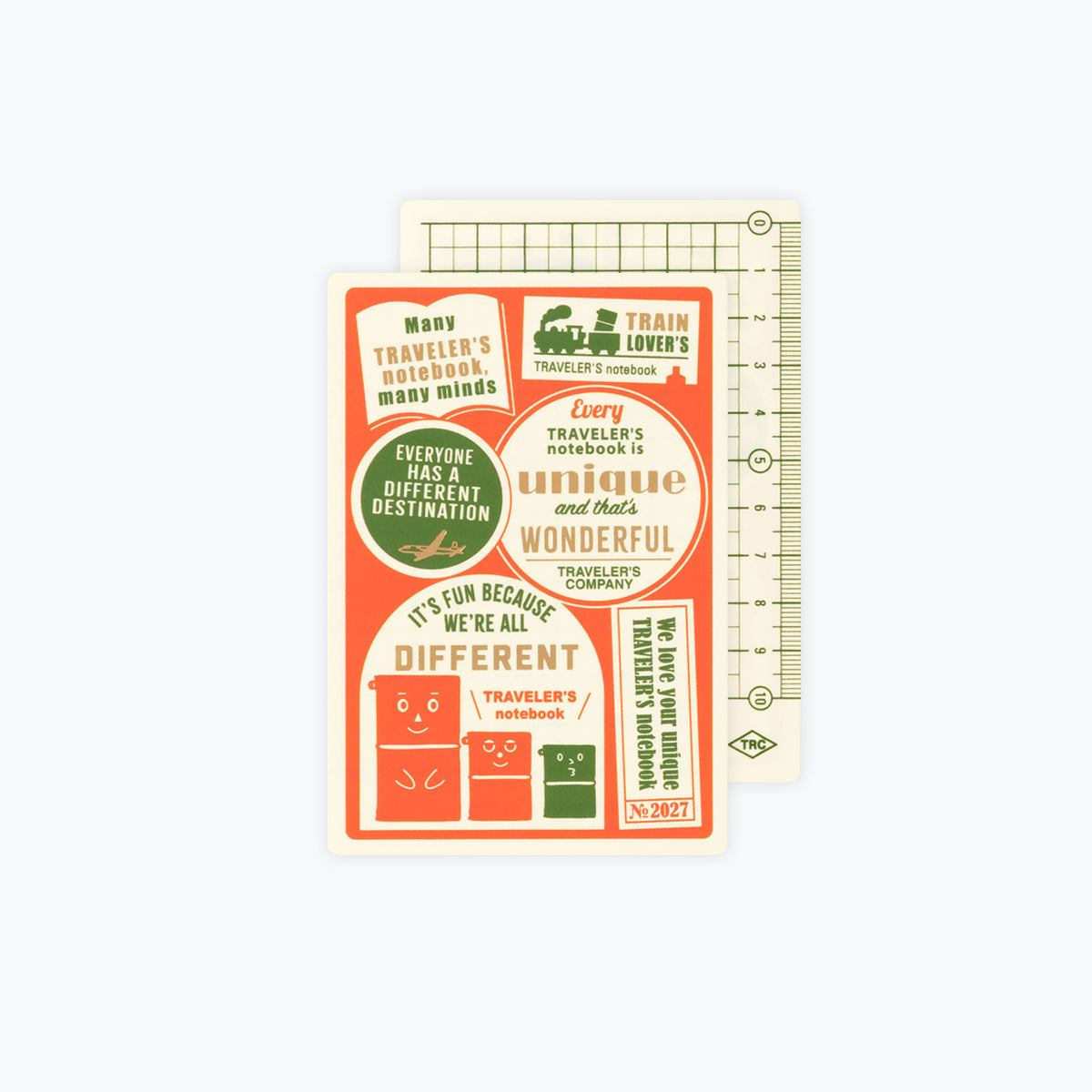 Traveler's Company - 2027 Diary - Insert - Passport - Backing Sheet