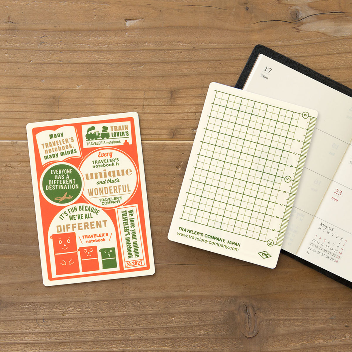 Traveler's Company - 2027 Diary - Insert - Passport - Backing Sheet