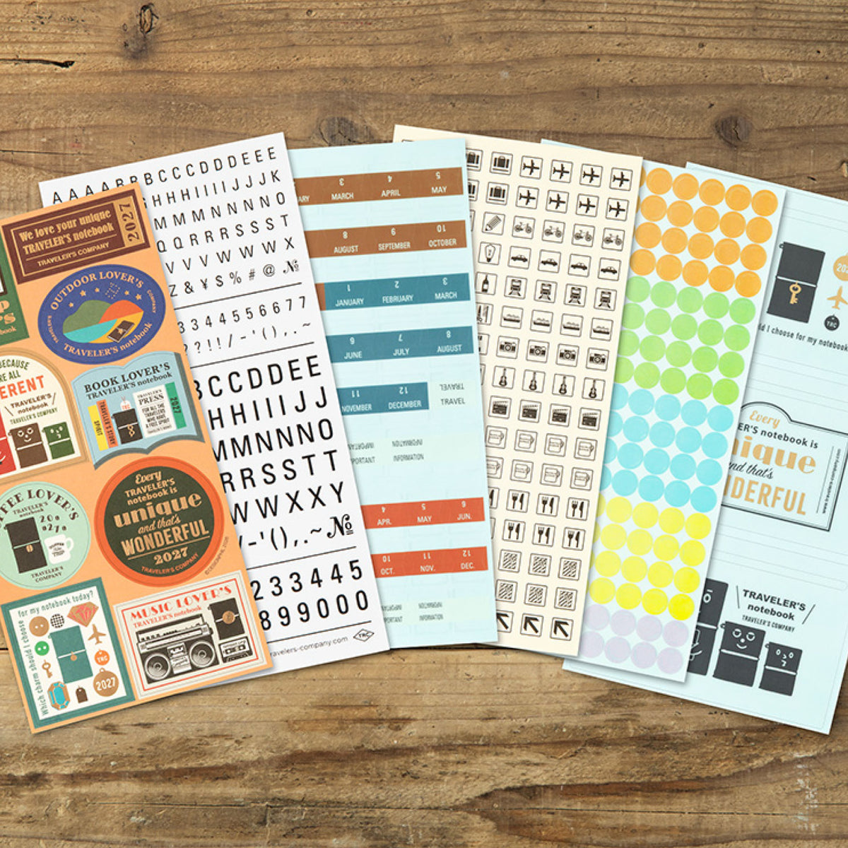 Traveler's Company - 2027 Diary - Insert - Sticker Set