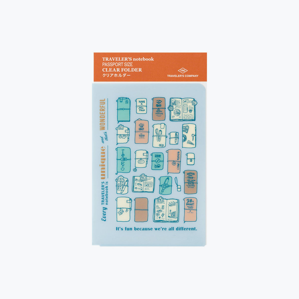 Traveler's Company - 2027 Diary - Insert - Passport - Clear Folder