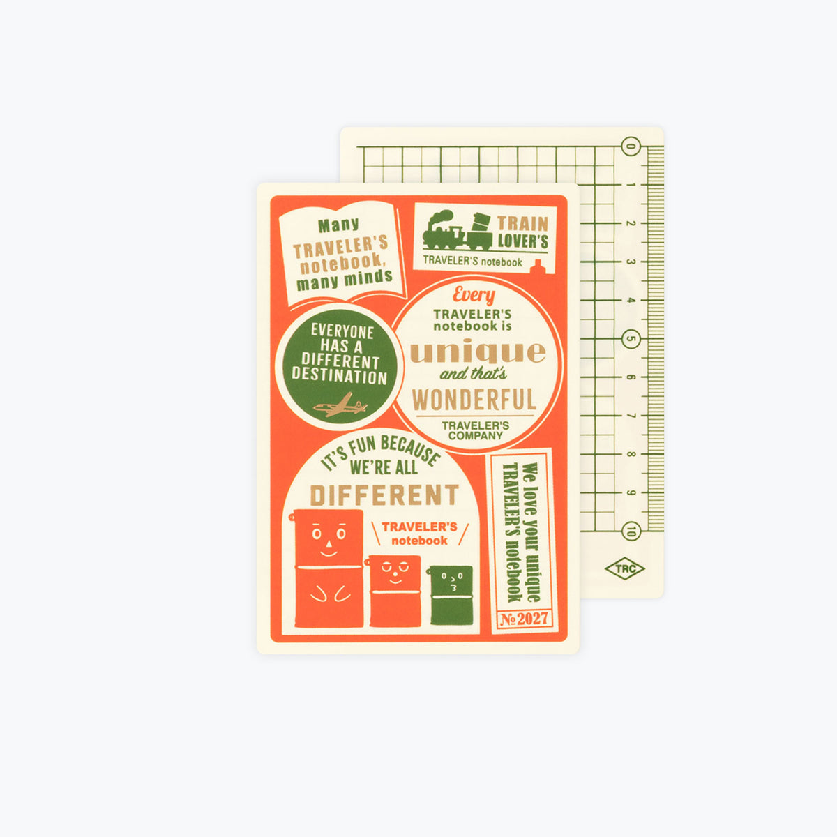 Traveler's Company - 2027 Diary - Insert - Passport - Backing Sheet