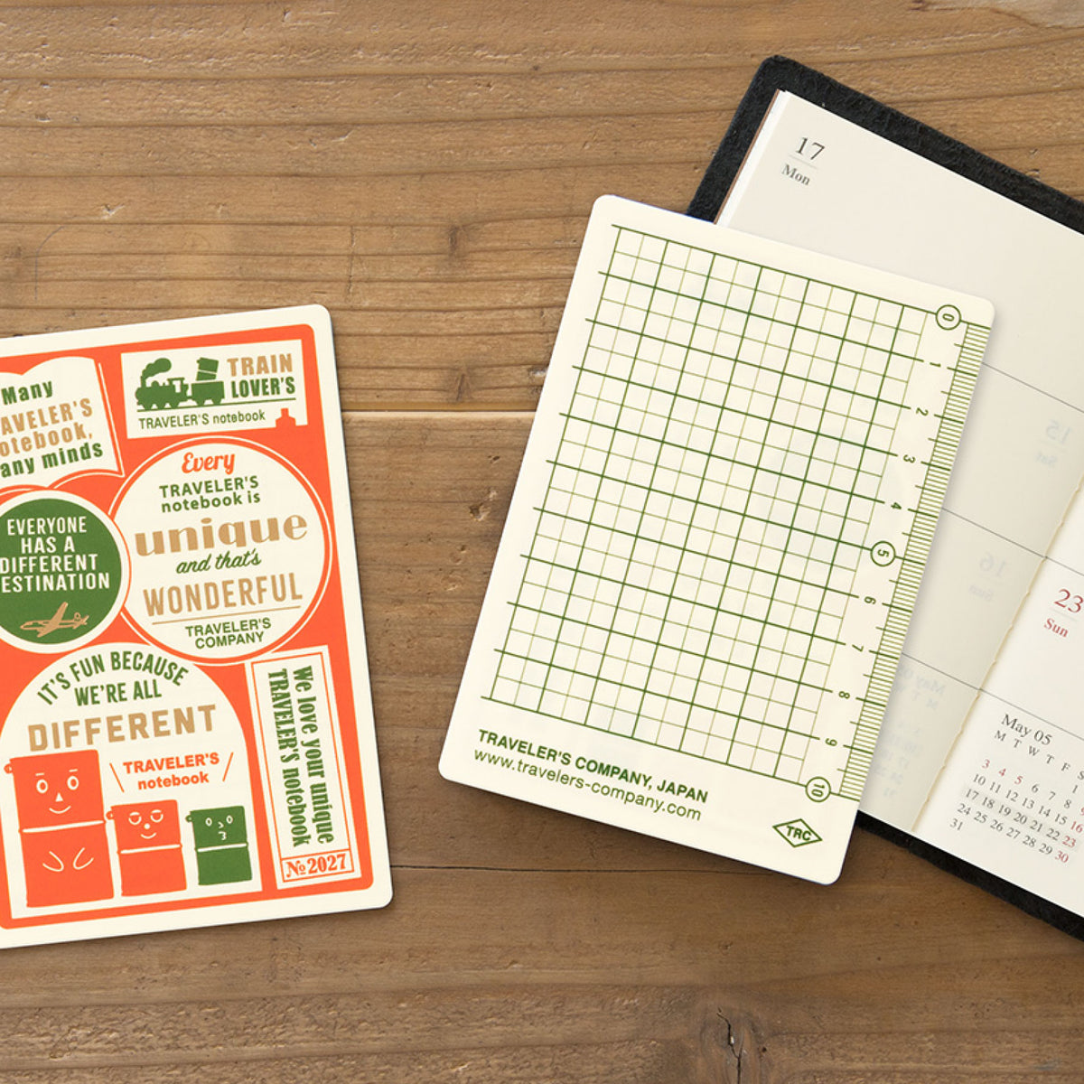 Traveler's Company - 2027 Diary - Insert - Passport - Backing Sheet